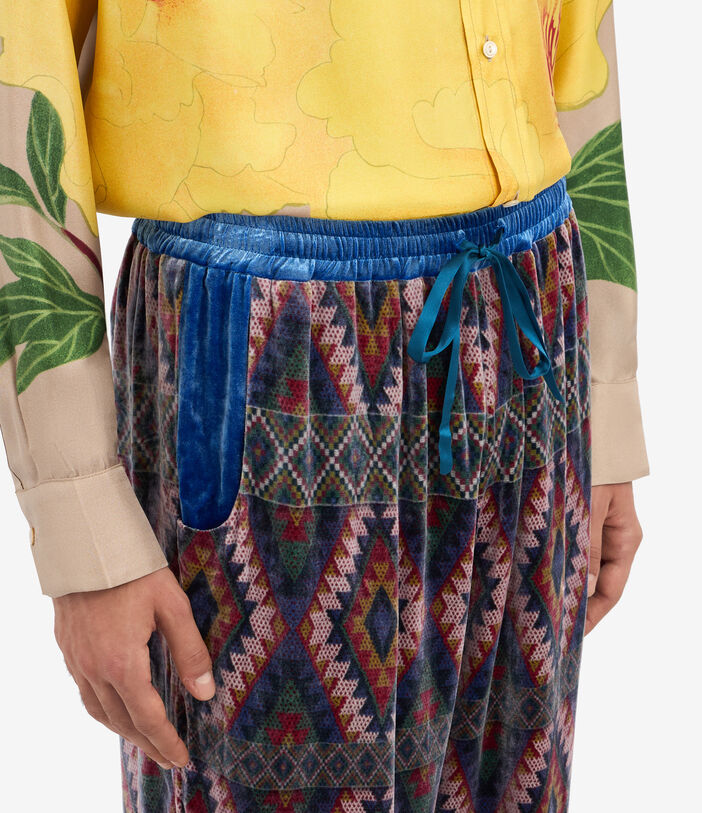 Pierre Louis Mascia KANPUR Trousers Viscose Silk Multicolor KANPURSVPT11667VI513581101