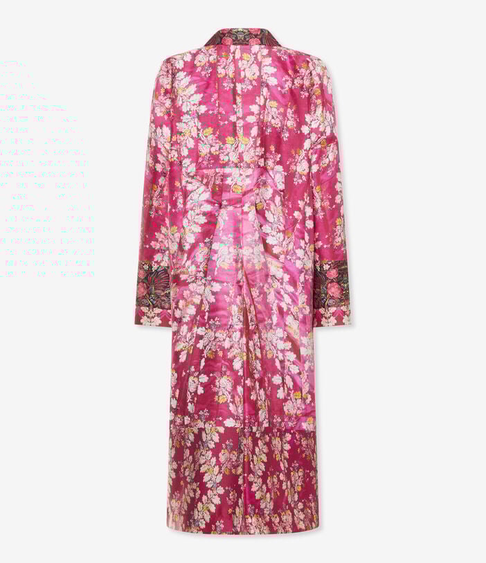 Pierre Louis Mascia ENTHO Raincoat Silk ROSA DAMASCO ENTHOSPO12438SE518170101