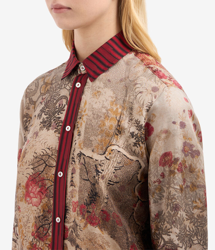 Pierre Louis Mascia ALOE Longsleeve Shirt Silk PARCHMENT ALOESCML12451SE514733101