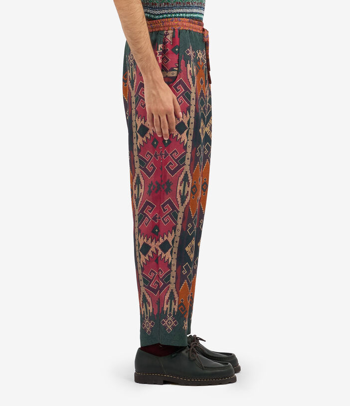 Pierre Louis Mascia ALOE Trousers Silk Multicolor ALOESPT10959SE513281101