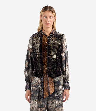 Pierre Louis Mascia KANADA Gilet Viscose Silk Multicolor KANADAGL11828VI513273101