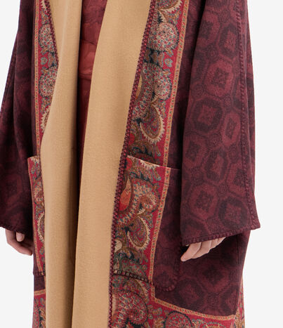 Pierre Louis Mascia PANCAKE Kimono Wool GRANATO PANCAKESGAKM12254WO516584101
