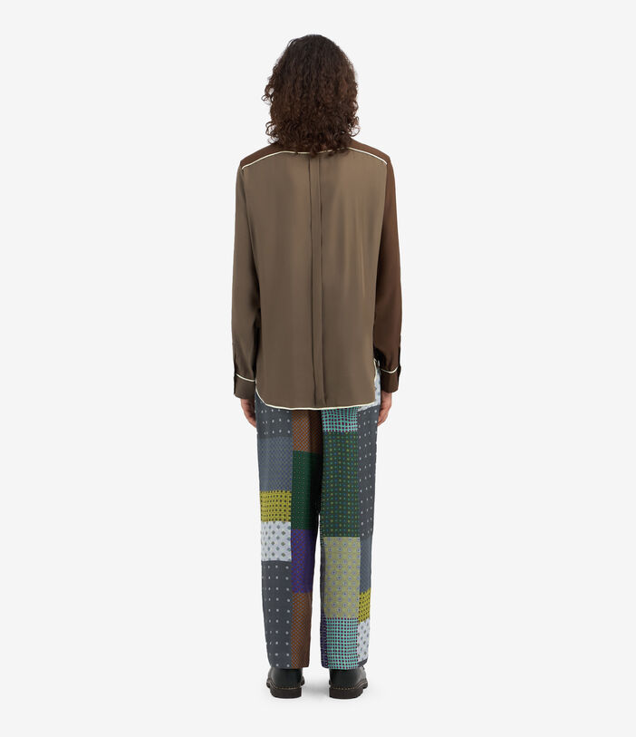 Pierre Louis Mascia ADANAR Longsleeve Shirt Silk CASTAGNA ADANARUCML10642SEKAKICASTAGNA