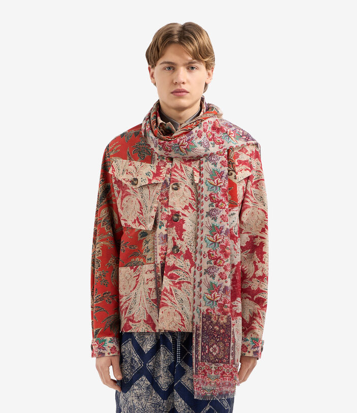 Pierre Louis Mascia HAWNBCI Scarf Cotton Silk 65x190 SPICE RED HAWNBCISW065X190ACO51482810130