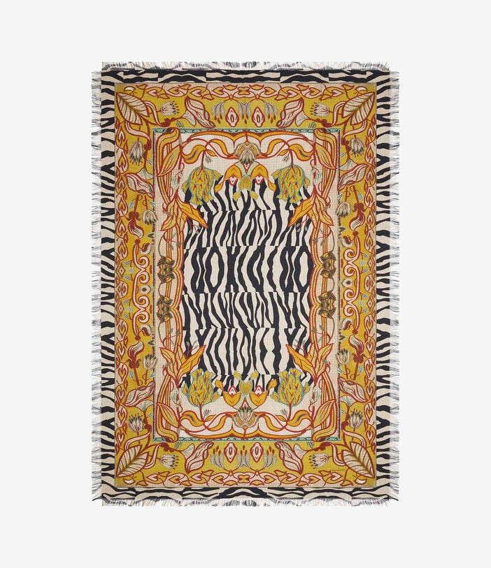 Pierre Louis Mascia ALOEUW Shawl Scarf Silk 135x195 TRIBALE CHIAROSCURO ALOEUWSW135X195S4SE517295101