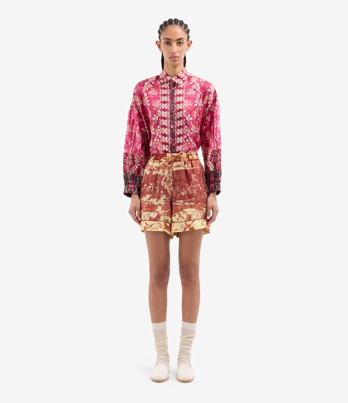 Pierre Louis Mascia ALOE Shorts Silk BAROCCO ALOESPN12170SE518130101