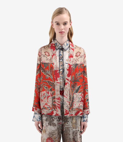 Pierre Louis Mascia ALOE Jacket Silk SPICE RED ALOEGC12045SE514911101