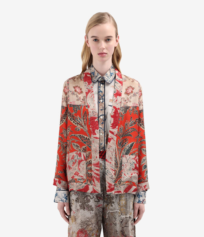 Pierre Louis Mascia ALOE Jacket Silk SPICE RED ALOEGC12045SE514911101