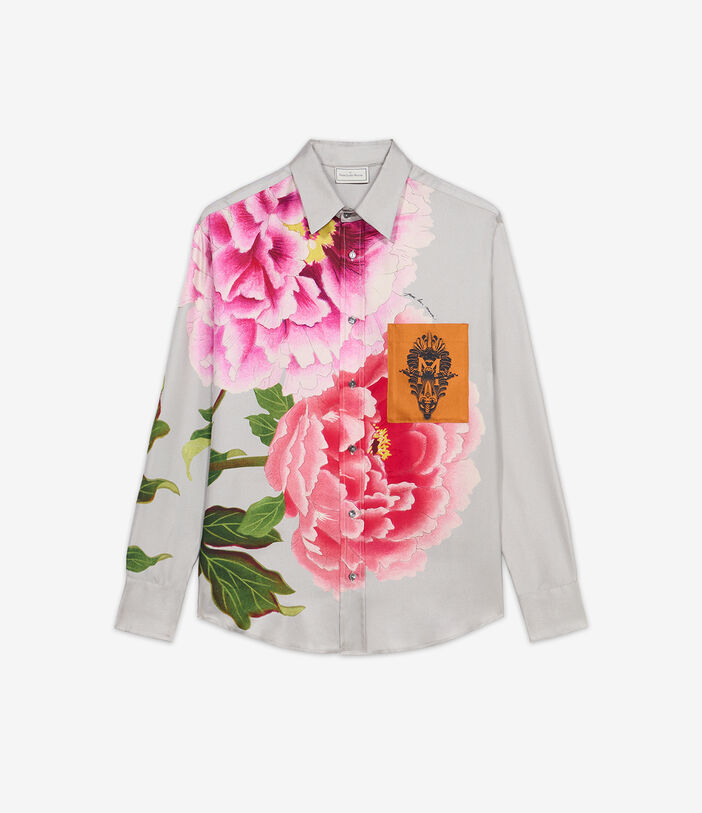 Pierre Louis Mascia ALOEGOTS Longsleeve Shirt Silk Multicolor ALOEGOTSSCML10643SE512520101