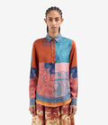Pierre Louis Mascia ALOE Longsleeve Shirt Silk TERRACOTTA - INDACO ALOESCML11190SE517894101