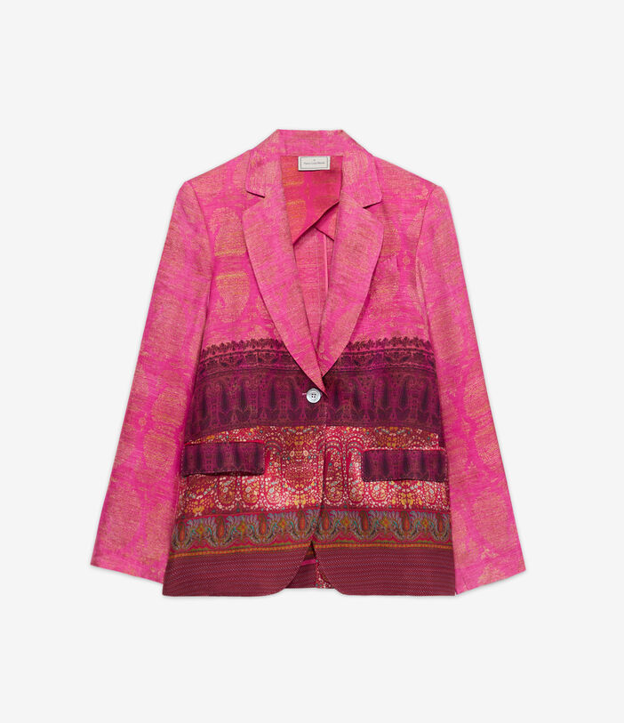 Pierre Louis Mascia ALODOX Jacket Silk FUCHSIA ALODOXGC12430SE514991101