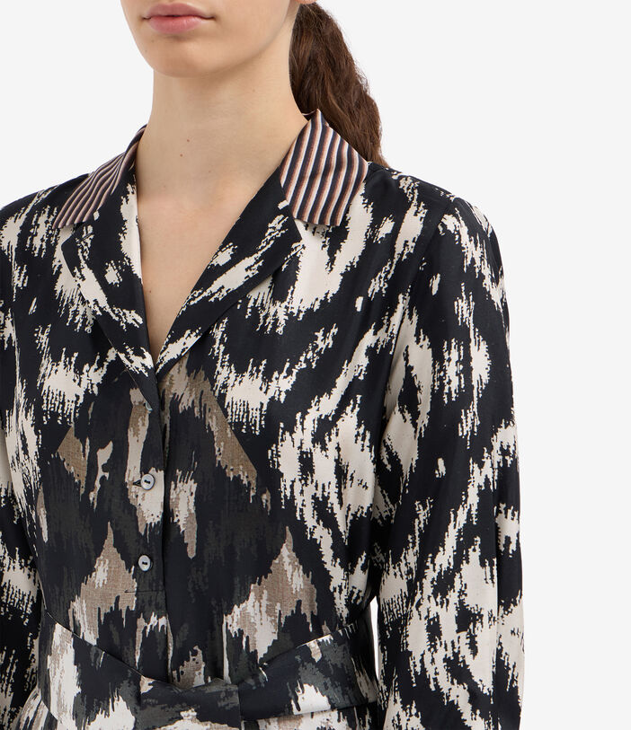 Pierre Louis Mascia ALOE Shirt Dress Silk Pierre Louis Mascia ALOE Shirt Dress Silk GRAFITE ALOESAB11899SE516289101