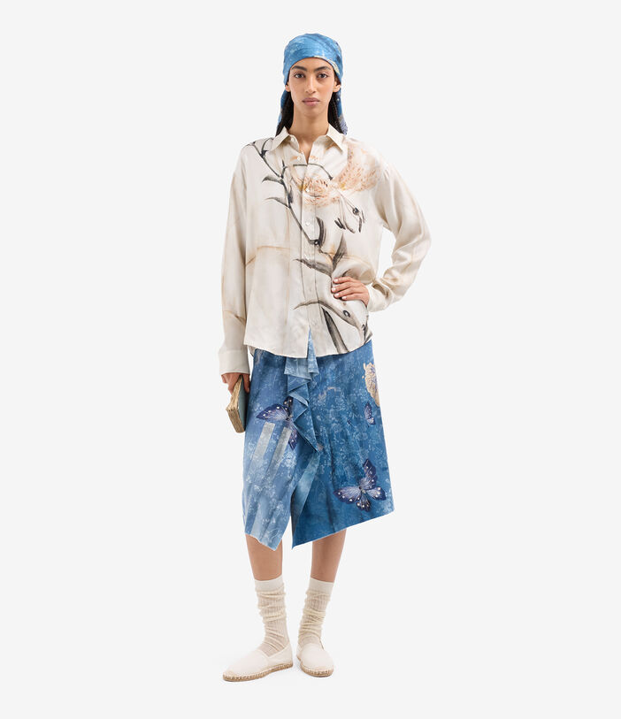 Pierre Louis Mascia ADANASTR Wrap Skirt Silk FIORDALISO ADANASTRSVGO11827SE518016101