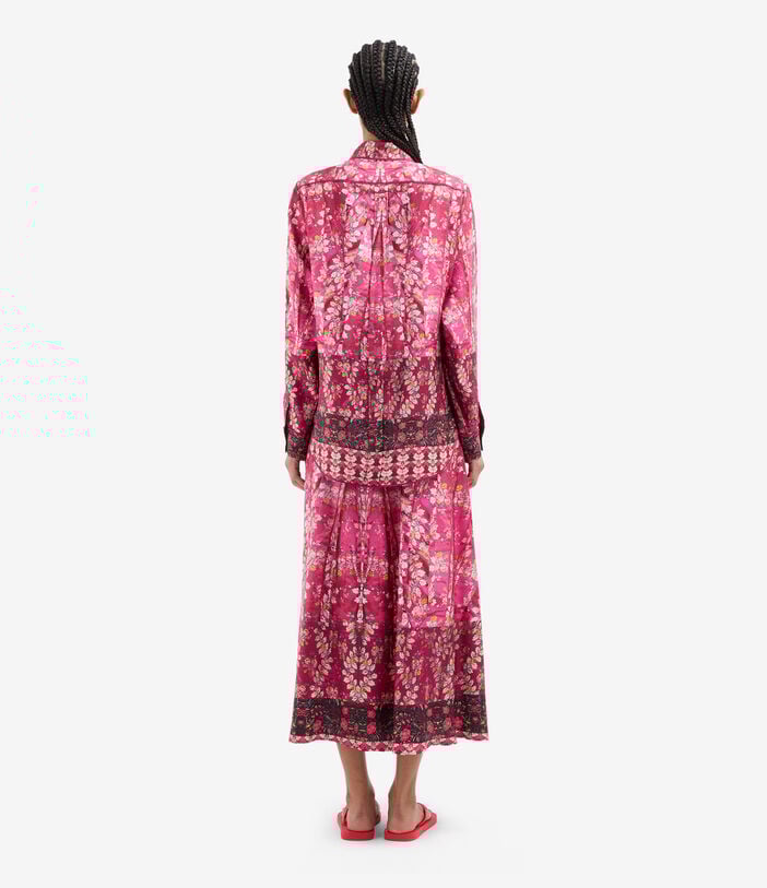 Pierre Louis Mascia ALOE Longsleeve Shirt Silk ROSA DAMASCO ALOESCML10642SE517872101