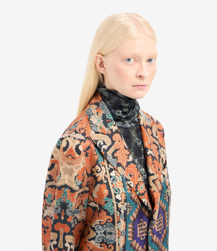 Pierre Louis Mascia CIALDA Coat Silk KILIM CIALDACPT12107SE516413101