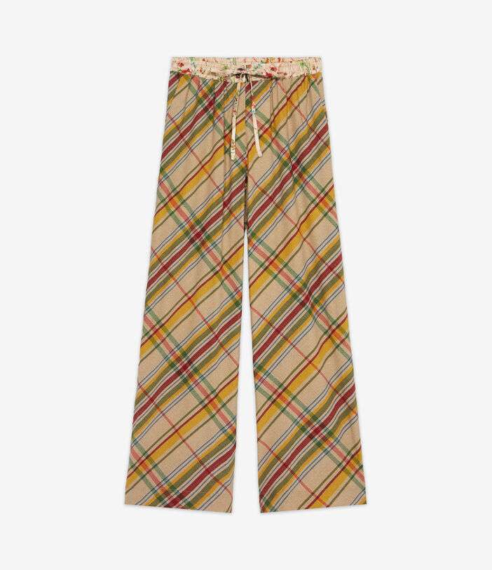 Pierre Louis Mascia ADANASTR Palazzo Trousers Silk Multicolor ADANASTRSVPT11094SE122475101