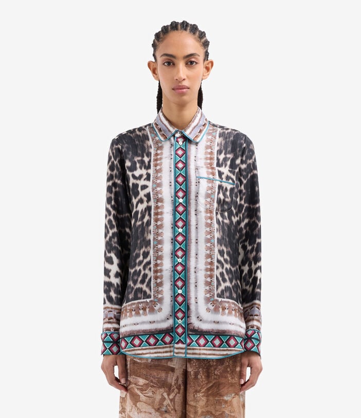 Pierre Louis Mascia ALOE Longsleeve Shirt Silk TRAMA SELVATICA ALOESCML10642SE517871101