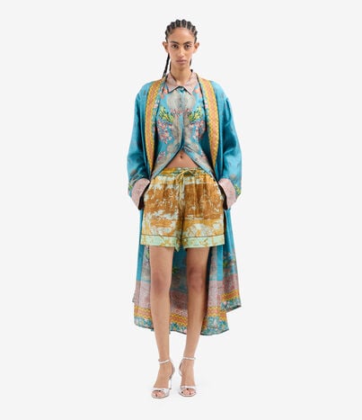 Pierre Louis Mascia ALOE Shorts Silk CARAMELLO ALOESPN12170SE518130103