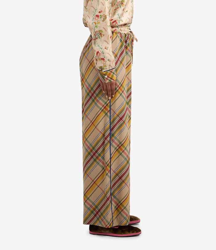 Pierre Louis Mascia ADANASTR Palazzo Trousers Silk Multicolor ADANASTRSVPT11094SE122475101
