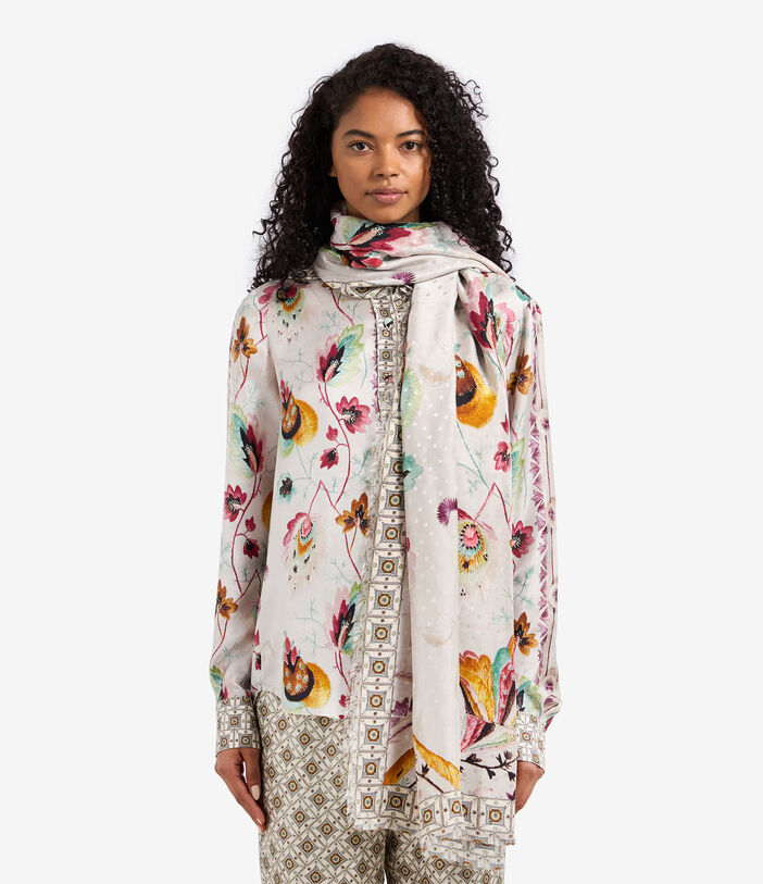 Pierre Louis Mascia PALLINO Shawl Scarf Silk 135x195 Multicolor PALLINOSW135X195SSE51195910118