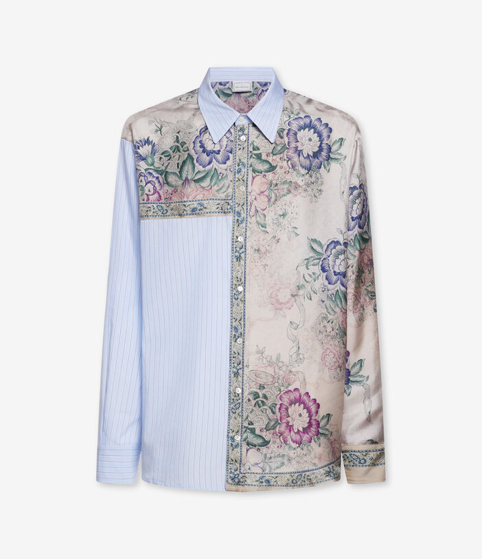 Pierre Louis Mascia ALOMHI Longsleeve Shirt Cotton Silk CENERE ROSATA ALOMHICML11873CO517862101