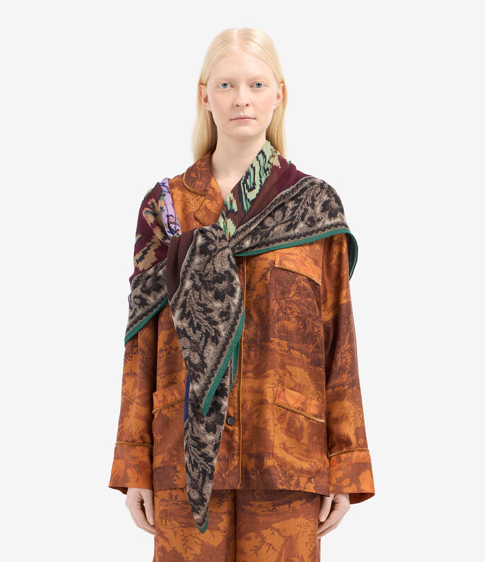 Pierre Louis Mascia MAGARWFB Shawl Scarf Wool 135x135 Pierre Louis Mascia MAGARWFB Shawl Scarf Wool 135x135 Multicolor MAGARWFBS135X135MWO515867101600
