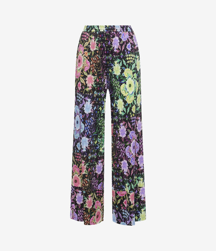 Pierre Louis Mascia FEBO Trousers Silk Multicolor FEBOSPT11693SE136890102