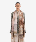 Pierre Louis Mascia ALOEUW Shawl Scarf Silk 135x195 LITOGRAFIA TERRACOTTA ALOEUWSW135X195S4SE517299101