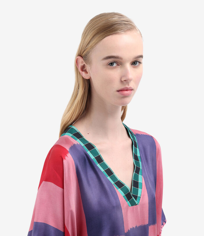 Pierre Louis Mascia ALOE Kaftan Coat Silk MULTICOLOR ALOESKL12428SE515005101
