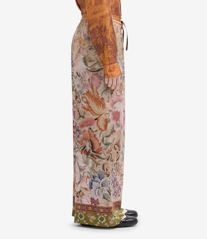 Pierre Louis Mascia MUTKA Palazzo Trousers Silk Pierre Louis Mascia MUTKA Palazzo Trousers Silk Multicolor MUTKASPT11094SE516404101