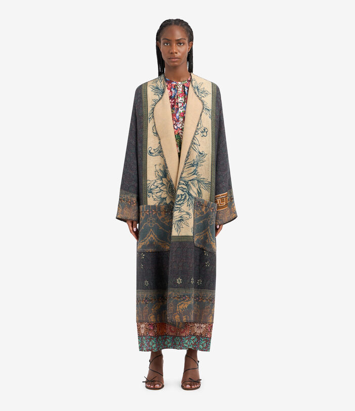 Pierre Louis Mascia PANCAKE Kimono Wool Pierre Louis Mascia PANCAKE Kimono Wool Multicolor PANCAKESKM12254WO513425101