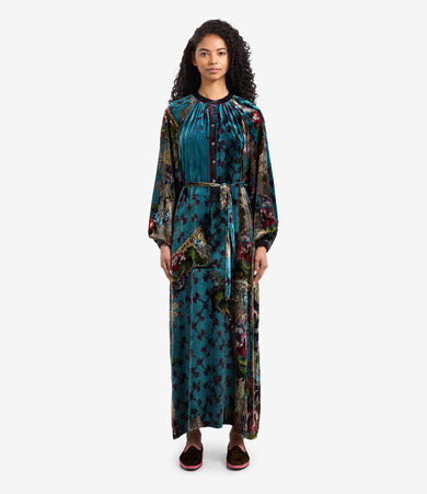 viscose silk dress Long dress in viscose satin