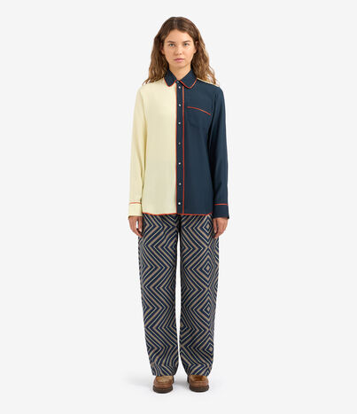 Pierre Louis Mascia CIALDA Trousers Silk Multicolor CIALDASPT12108SE139889101