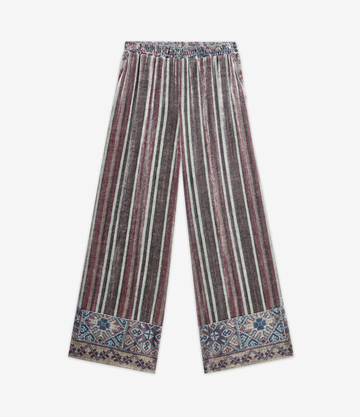 Pierre Louis Mascia KANPUR Palazzo Trousers Viscose Silk Multicolor KANPURSVPT11665VI513545101