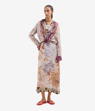 Pierre Louis Mascia ALOE Shirt Dress Silk LOTO BIANCO ALOESAB11524SE518006101