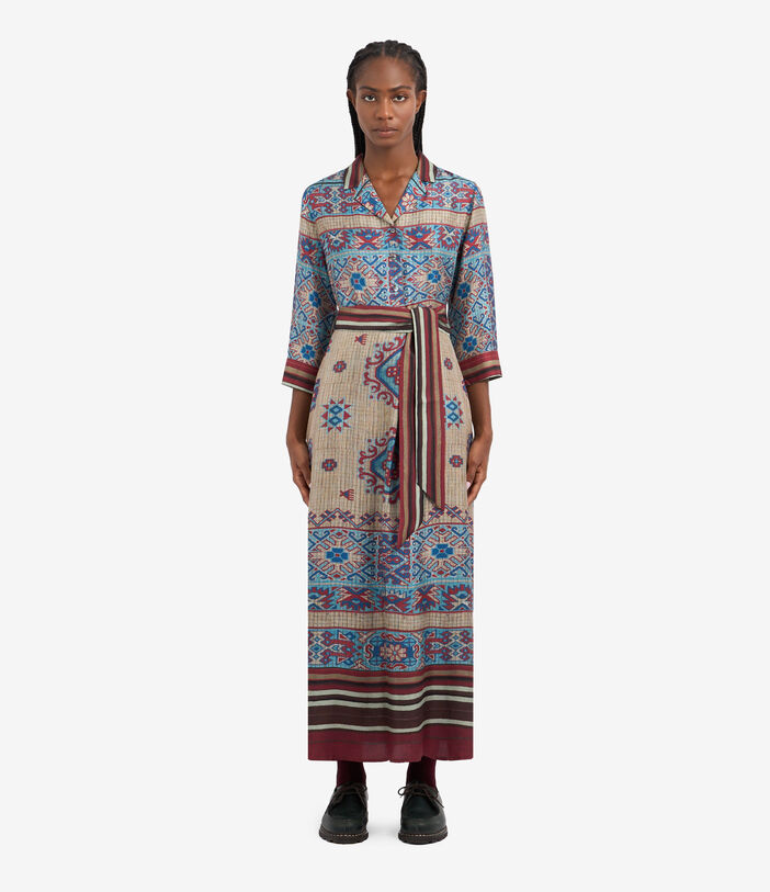 Pierre Louis Mascia ALOE Shirt Dress Silk Multicolor ALOESAB11899SE513342101