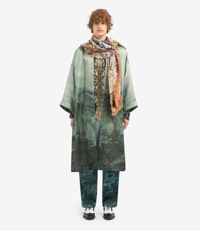 Pierre Louis Mascia PAX Kimono Wool Multicolor PAXSWKM12187WO516401101