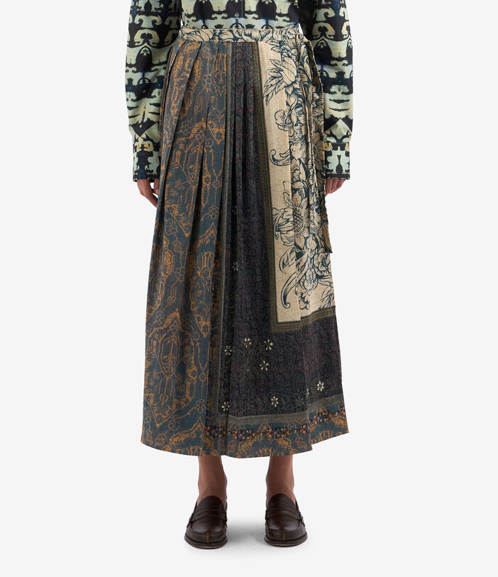 Pierre Louis Mascia DYLAN Skirt Virgin wool Multicolor DYLANSGO10781WV513420101