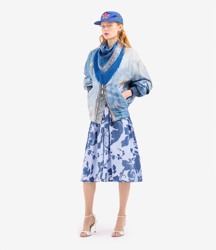 Pierre Louis Mascia RHI Shirt Dress Cotton ACQUA PROFONDA RHISAB12801CO518185101