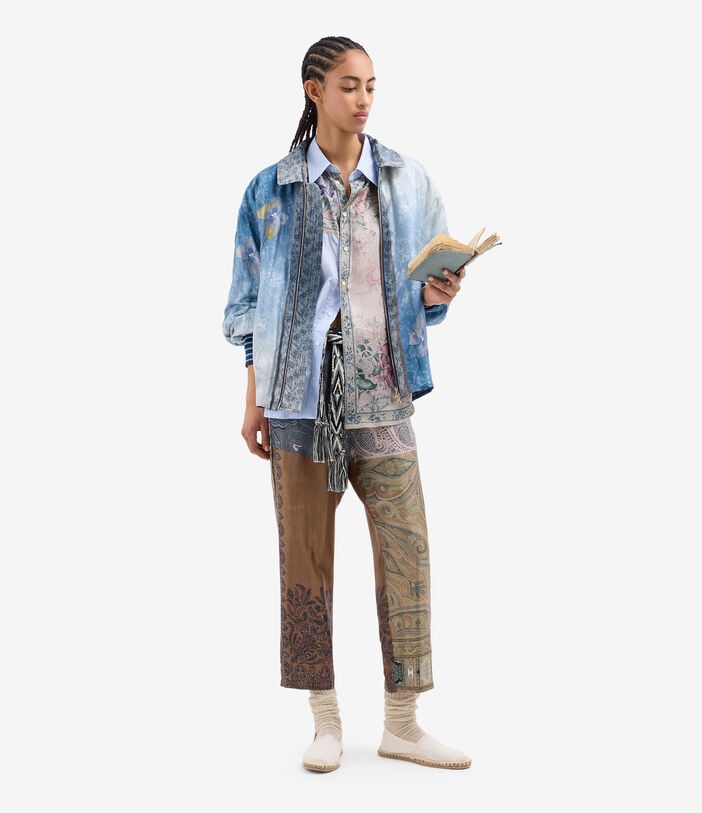 Pierre Louis Mascia ALOMHI Longsleeve Shirt Cotton Silk CENERE ROSATA ALOMHICML11873CO517862101