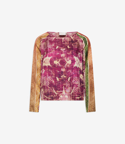 Pierre Louis Mascia ALOE Longsleeve Shirt Silk Multicolor ALOESCML10061SE516214101