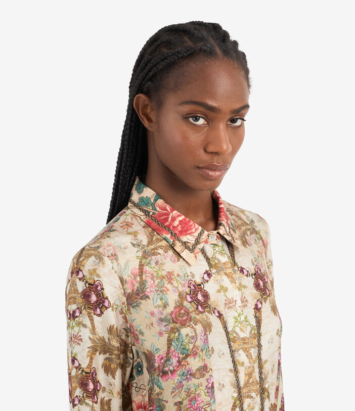 Pierre Louis Mascia ALOE Shirt Dress Silk Multicolor ALOESAB12179SE513337101