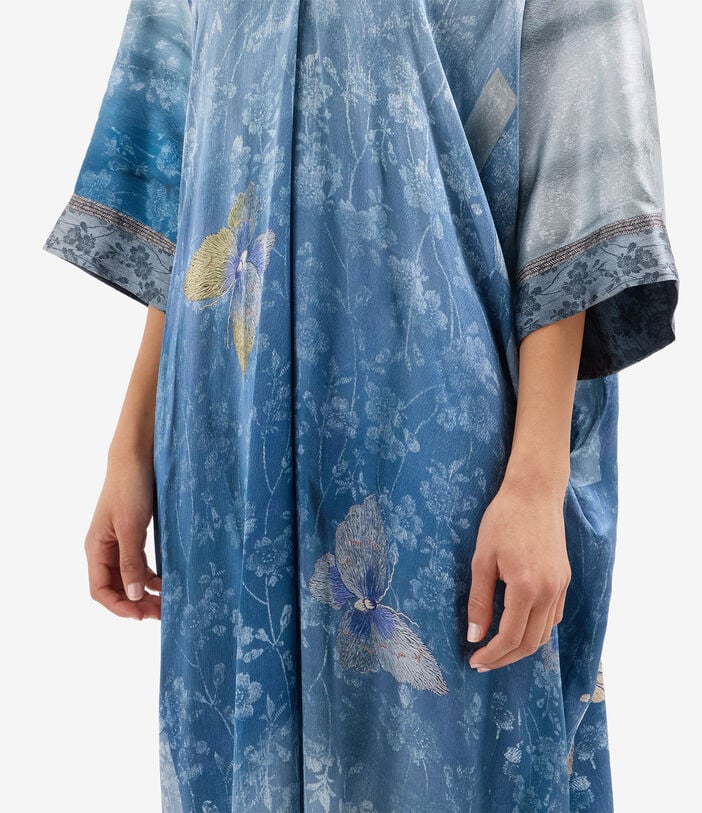Pierre Louis Mascia MUTKA Kaftan Dress Silk CIELO VELATO MUTKASAB12658SE518029101