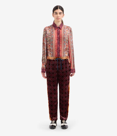 Pierre Louis Mascia KANADA Trousers Viscose Silk Multicolor KANADAPT11667VI516443101