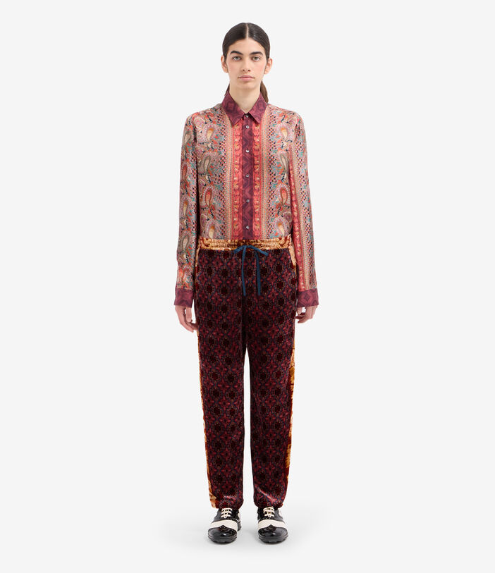 Pierre Louis Mascia KANADA Trousers Viscose Silk Multicolor KANADAPT11667VI516443101