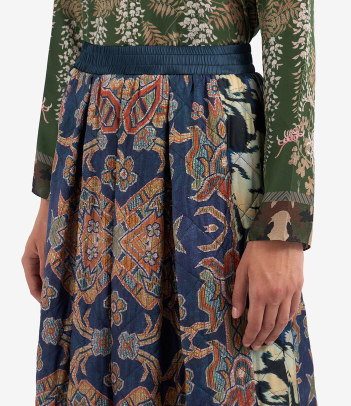 Pierre Louis Mascia ALOSOL Skirt Polyester Silk Multicolor ALOSOLGO11912PL513302101