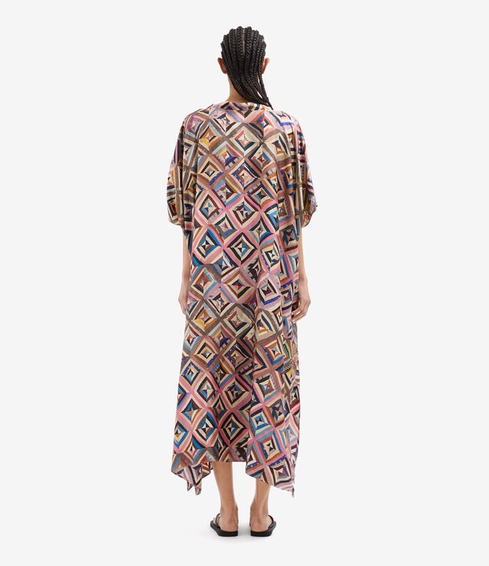 Pierre Louis Mascia ALOE Kaftan Coat Silk MOSAICO ALOESKL10062L200SE147007101