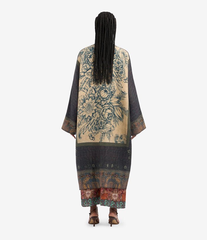 Pierre Louis Mascia PANCAKE Kimono Wool Multicolor PANCAKESKM12254WO513425101