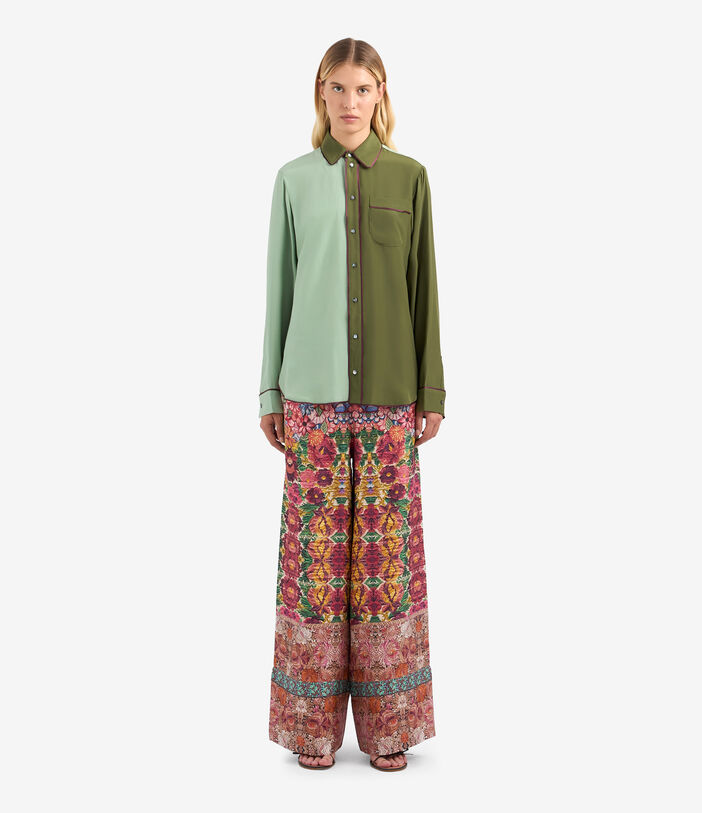 Pierre Louis Mascia ADANAR Longsleeve Shirt Silk SALVIA ADANARUCML10642SEVERDESALVIA