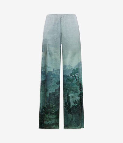 Pierre Louis Mascia ADASTRGUM Palazzo Trousers Silk Multicolor ADASTRGUMSPT12409SE516336101